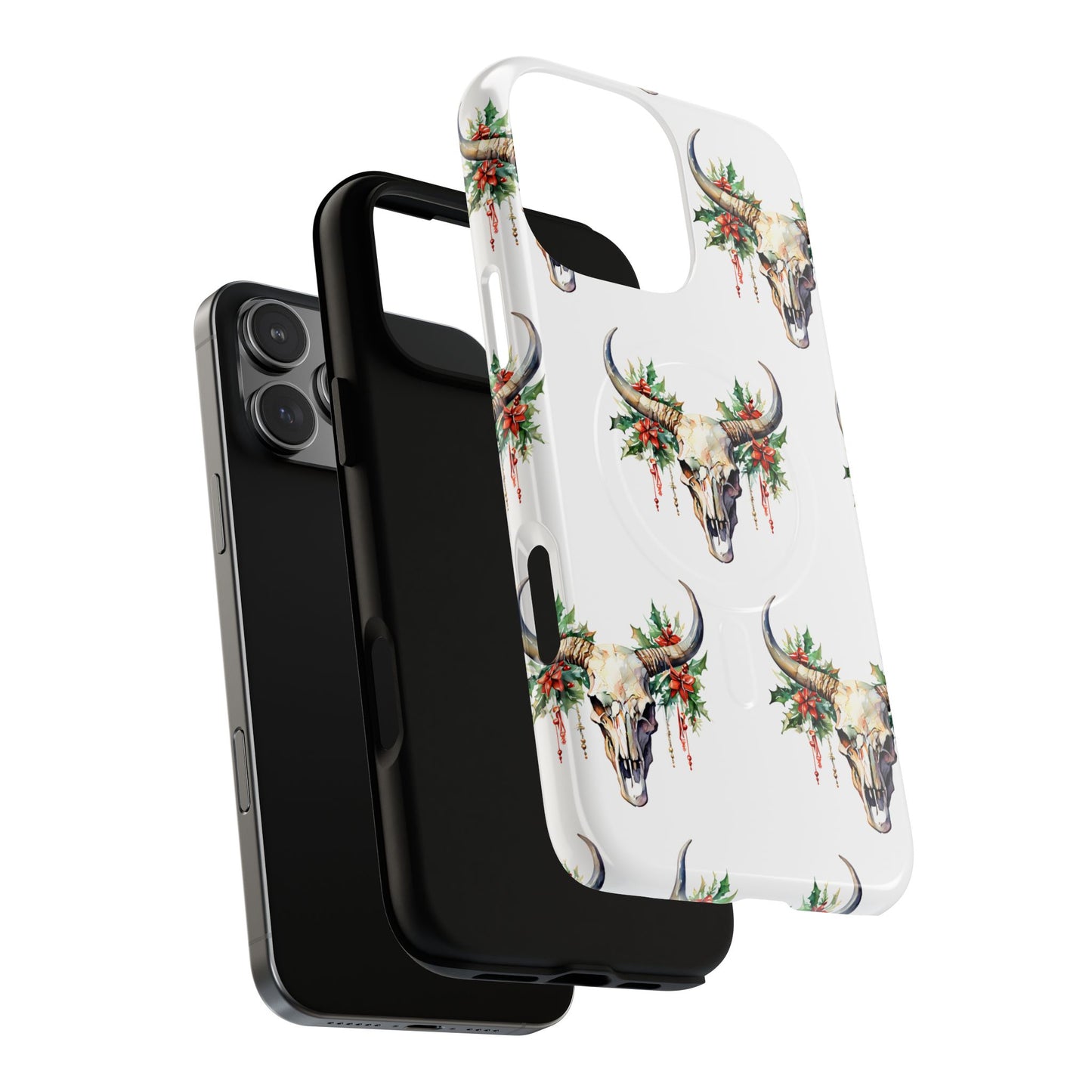 Christmas Bull Skull Magnetic Case