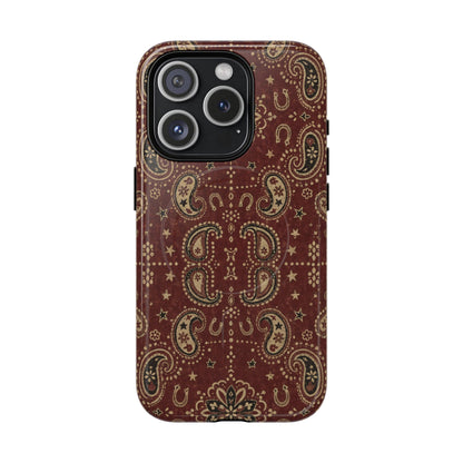Burgundy Bandana Magnetic Case