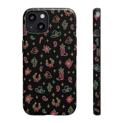 Neon Holiday Doodles Tough Case