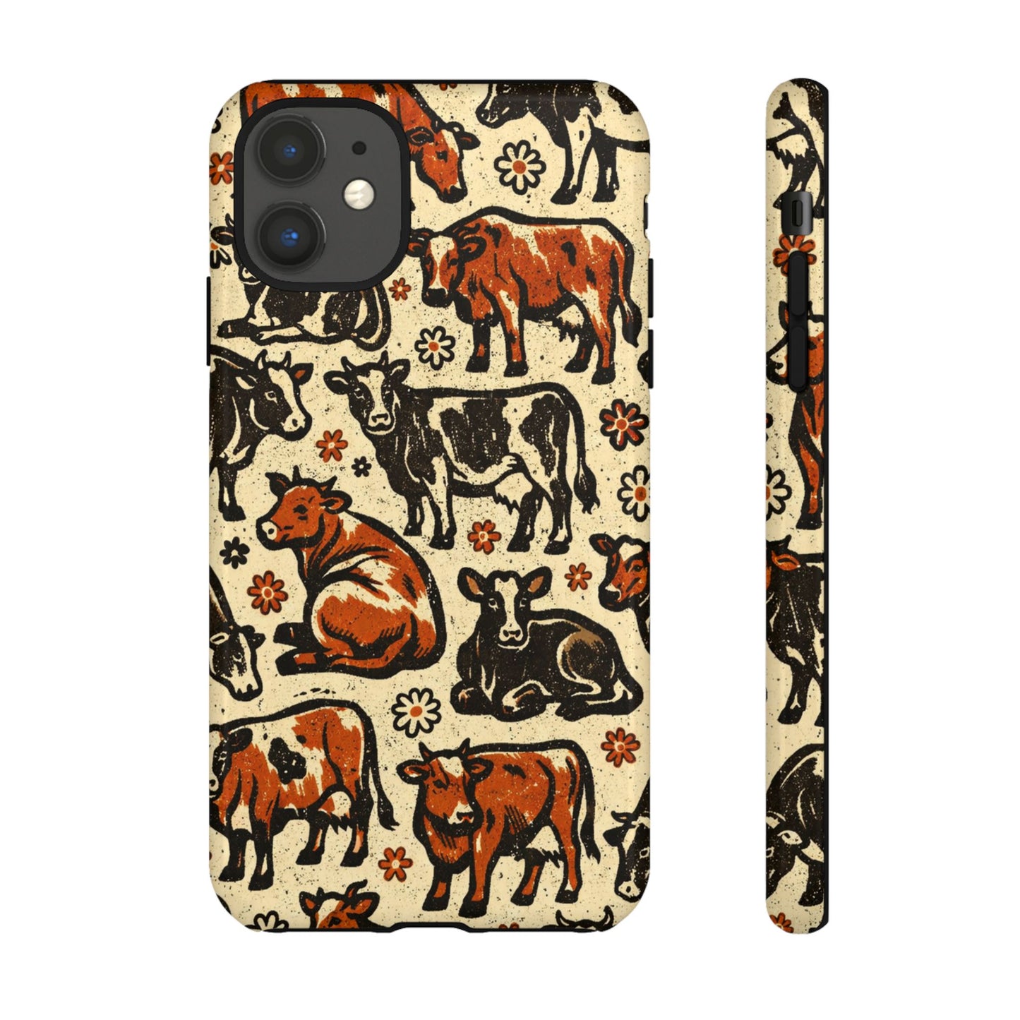 Retro Cows Tough Case