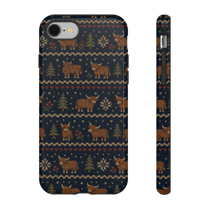 Highland Cow Sweater Tough Case