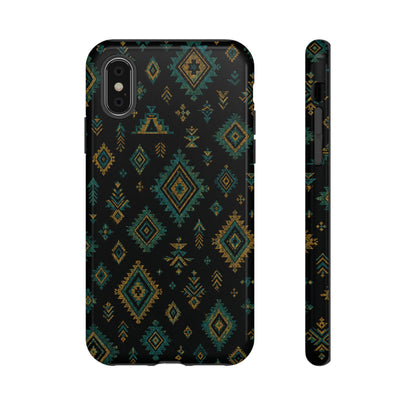 Turquoise Gold Aztec Tough Case