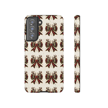 Christmas Antlers + Bows Tough Case