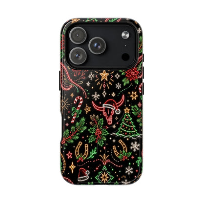 Neon Christmas Skulls Magnetic Case