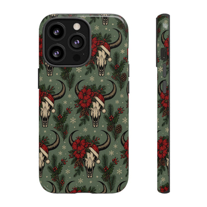 Santa Bull Skulls Tough Case