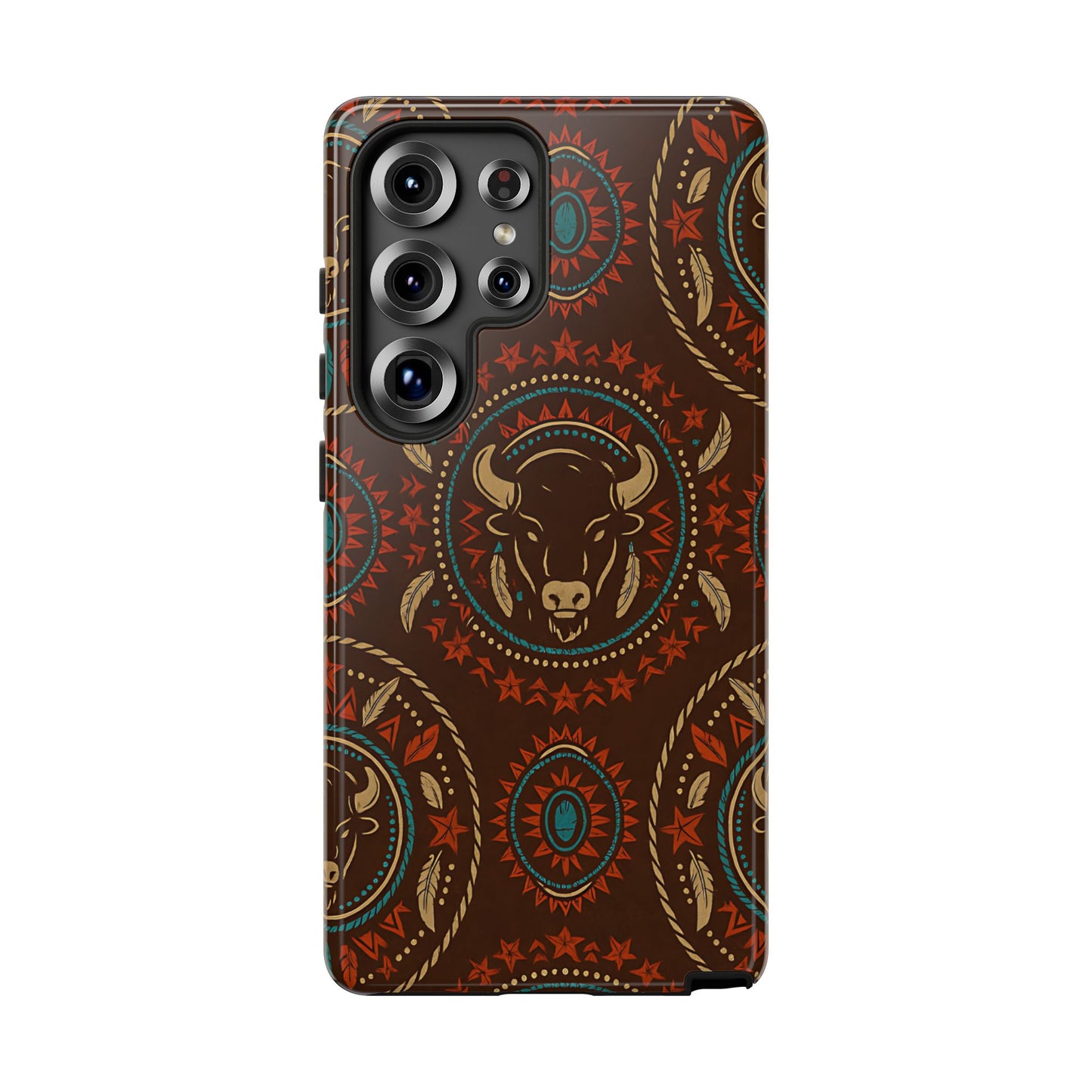 Bison Mandala Tough Phone Case