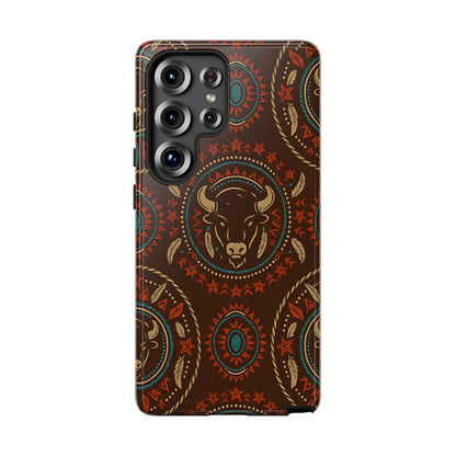 Bison Mandala Tough Phone Case