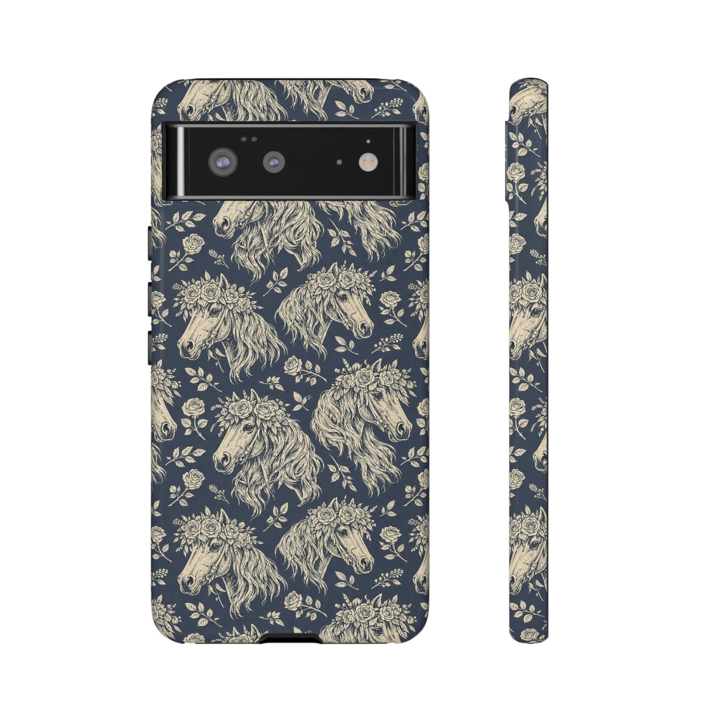 Floral Horses Tough Case