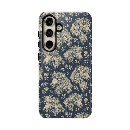 Floral Horses Tough Case