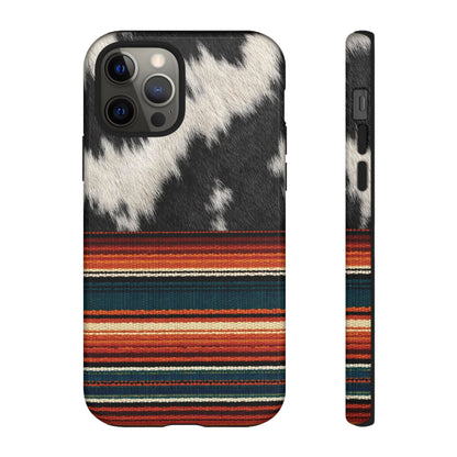 Cowhide + Serape Stripe Tough Case