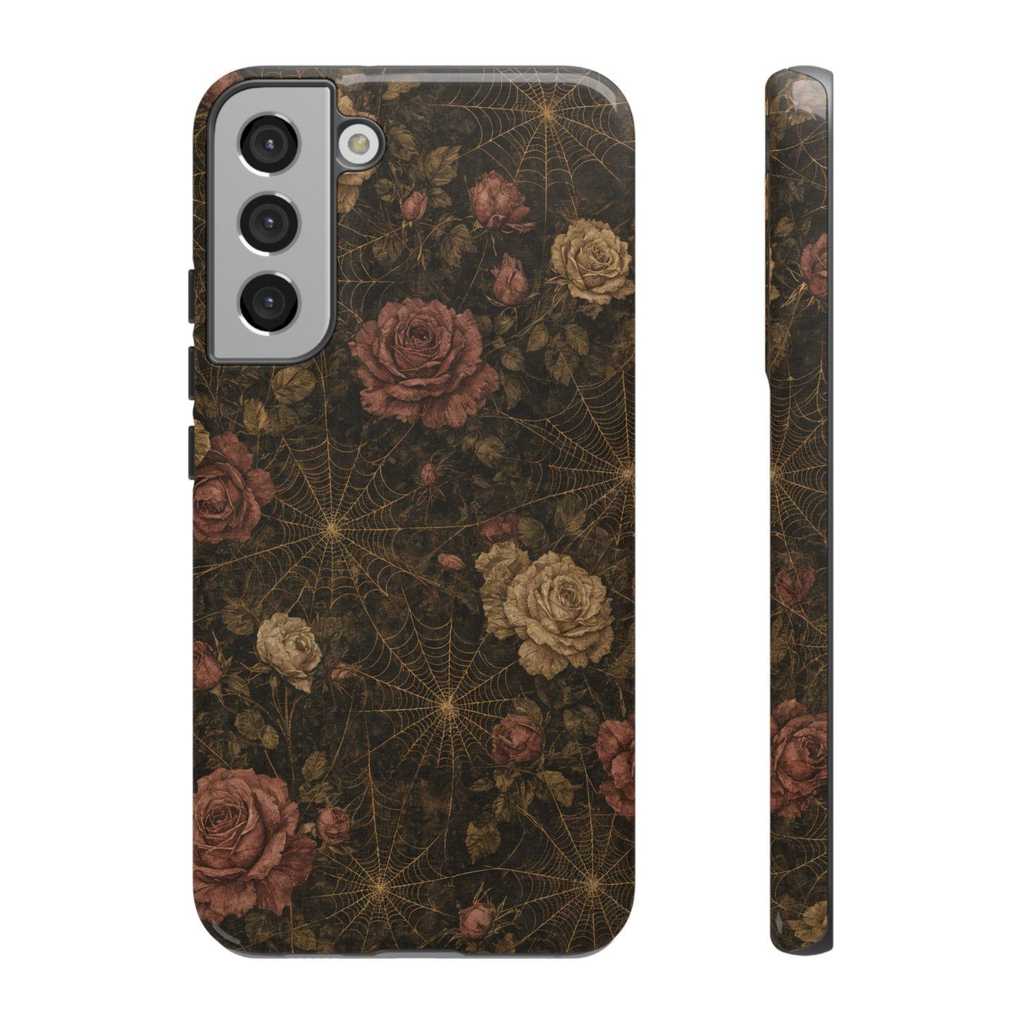 Spiderweb Rose Tough Case