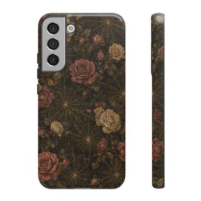 Spiderweb Rose Tough Case