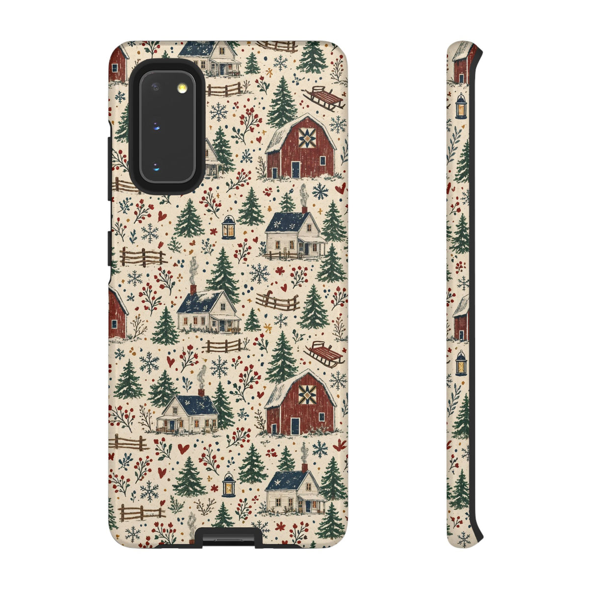 Snowy Farmstead Tough Case