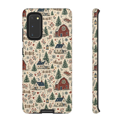 Snowy Farmstead Tough Case