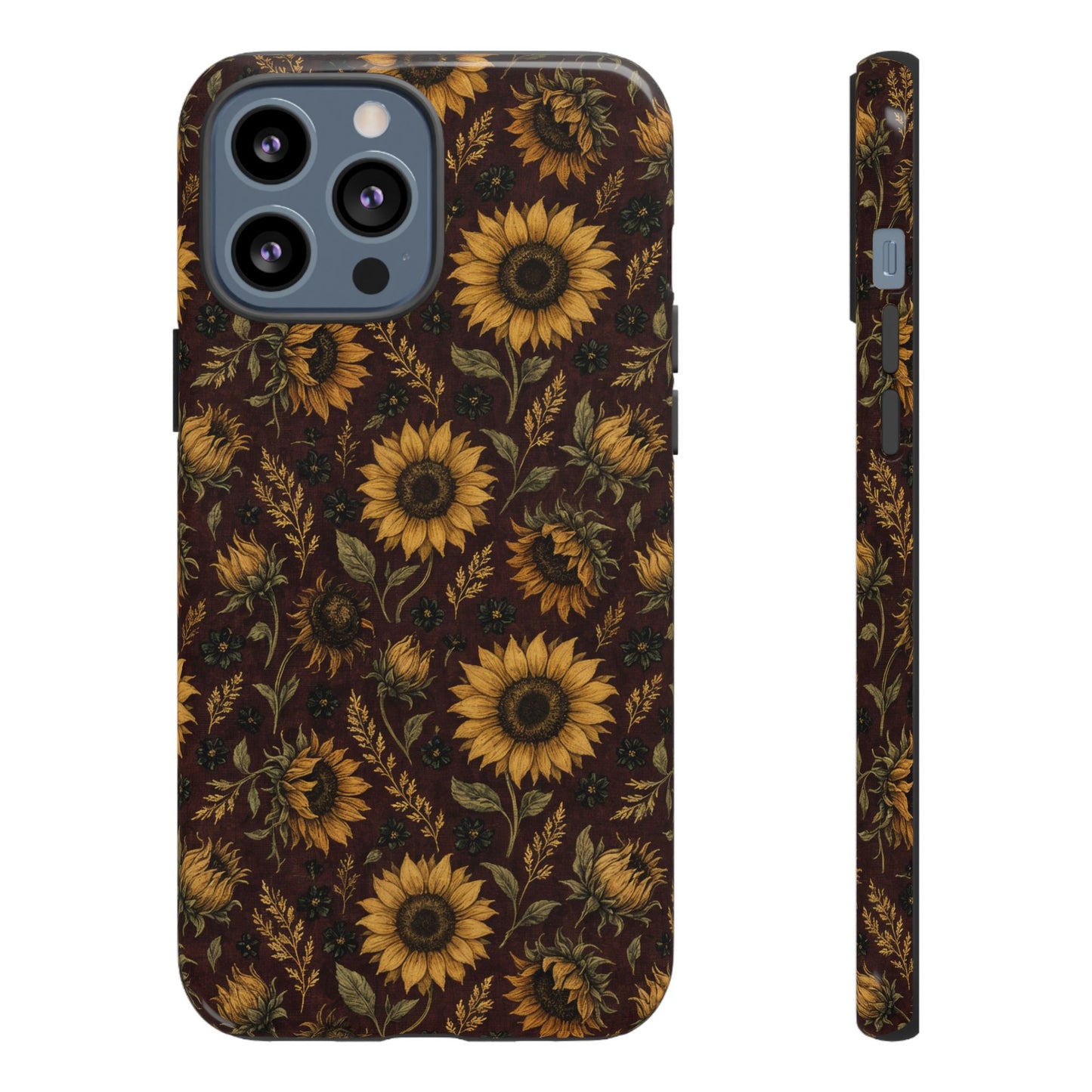 Burgundy Sunflowers Tough Case