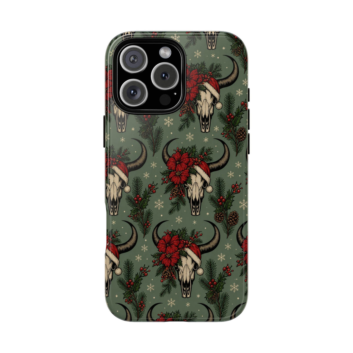 Santa Bull Skulls Tough Case
