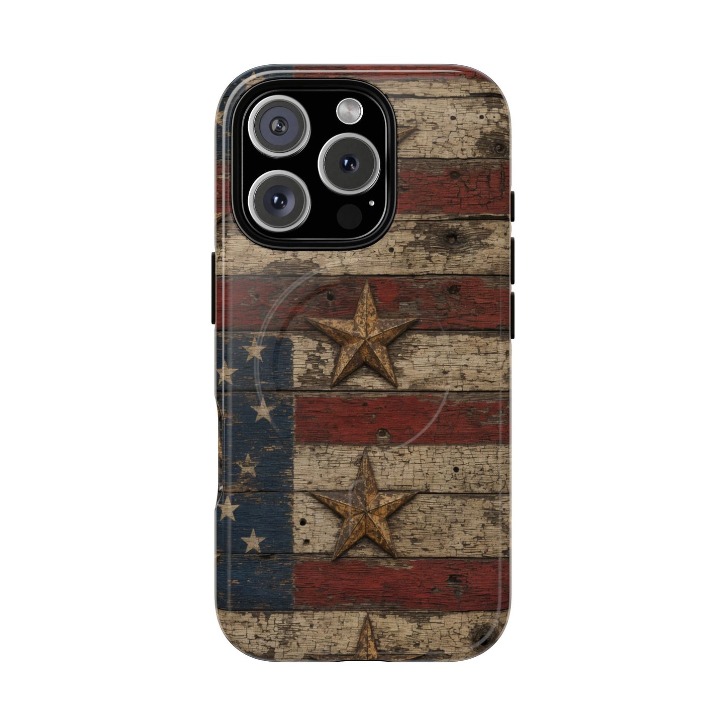 Patriotic Barn Stars Magnetic Case