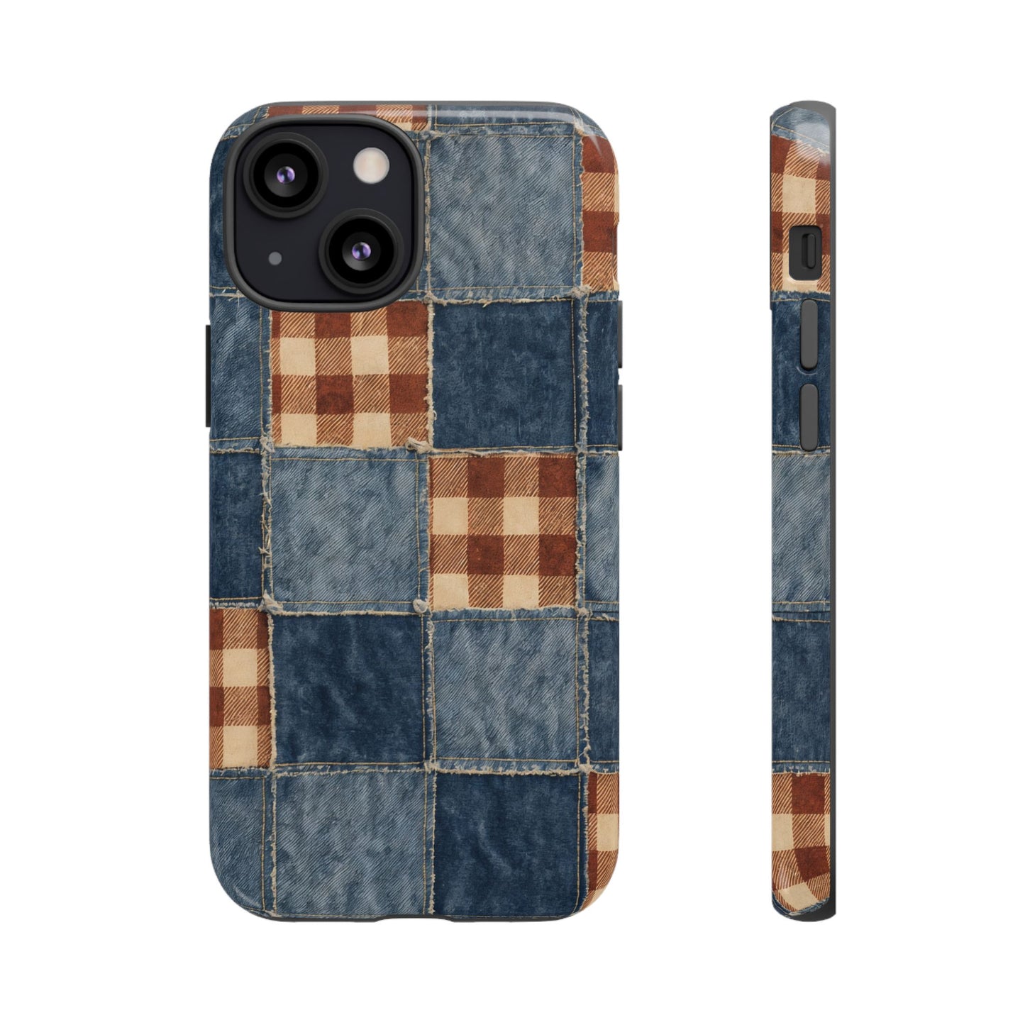 Denim Patchwork Tough Case