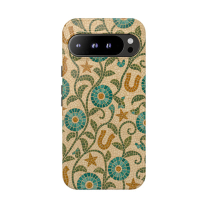 Turquoise Horseshoe Mosaic Tough Case