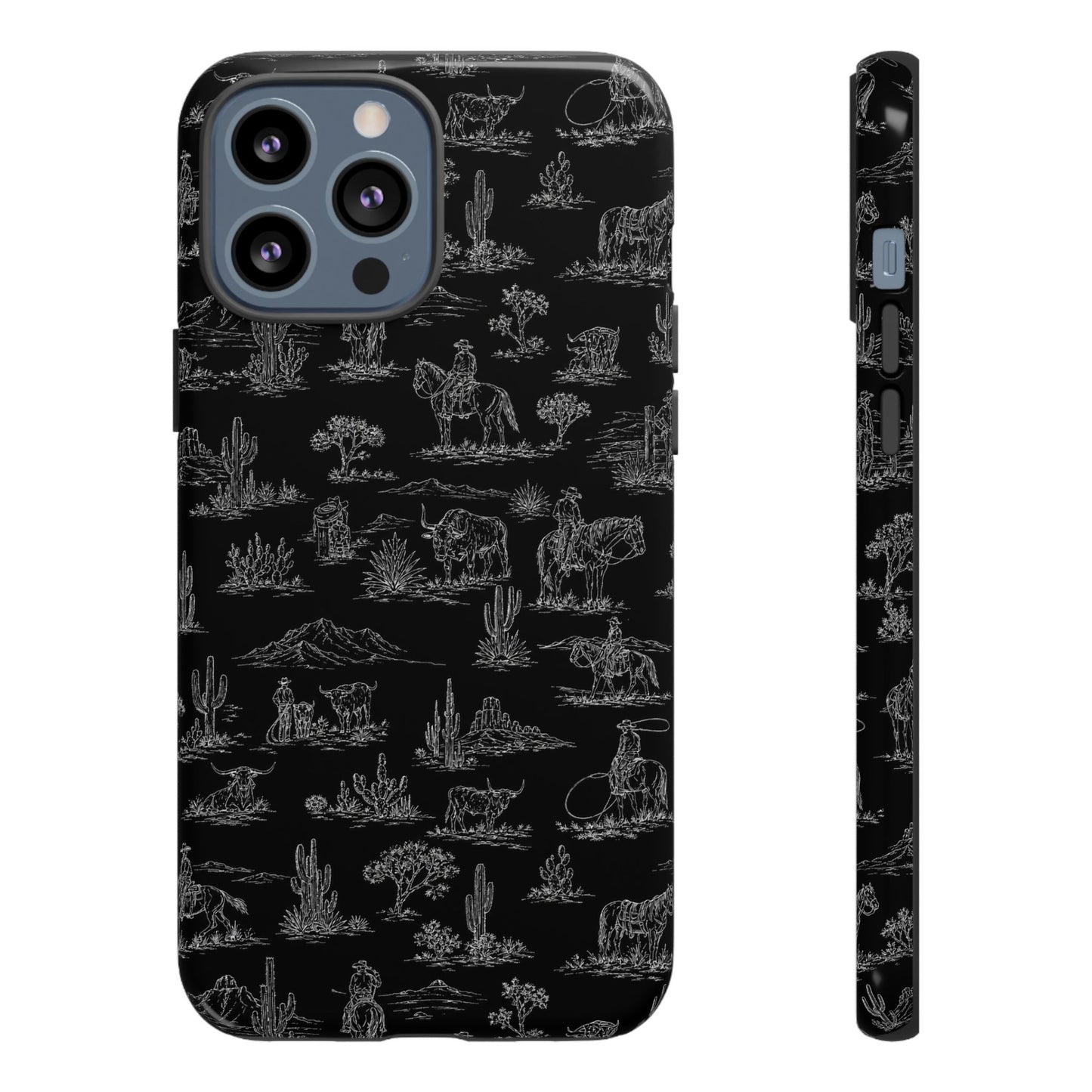Midnight Toile Tough Case