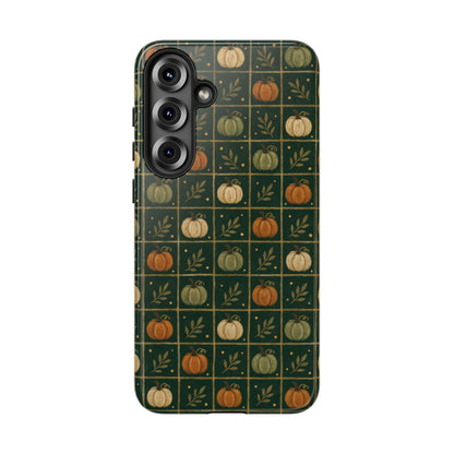 Green Pumpkin Check Tough Case