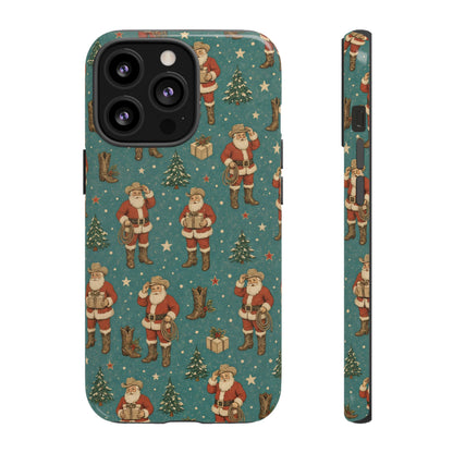 Retro Cowboy Santa Tough Case