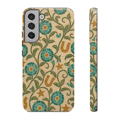 Turquoise Horseshoe Mosaic Tough Case