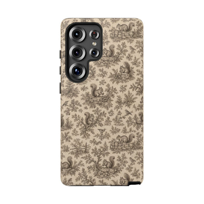 Squirrel Toile Tough Case