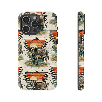 Retro Longhorn Tough Case