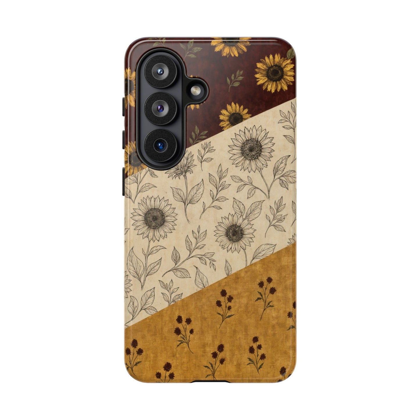 Sunflower Burgundy Swaths Tough Case