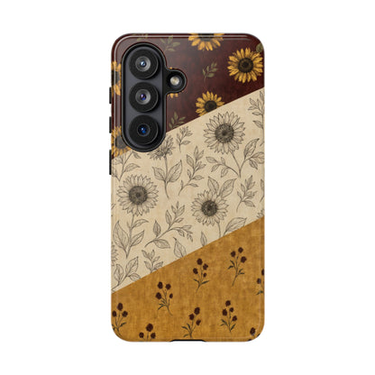 Sunflower Burgundy Swaths Tough Case