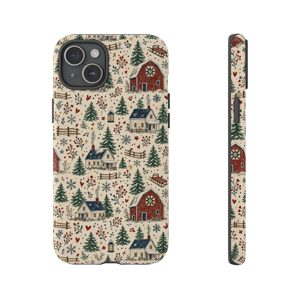 Snowy Farmstead Tough Case