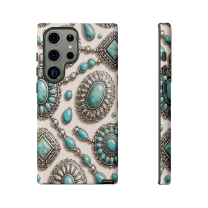 Turquoise Silver Concho Tough Case