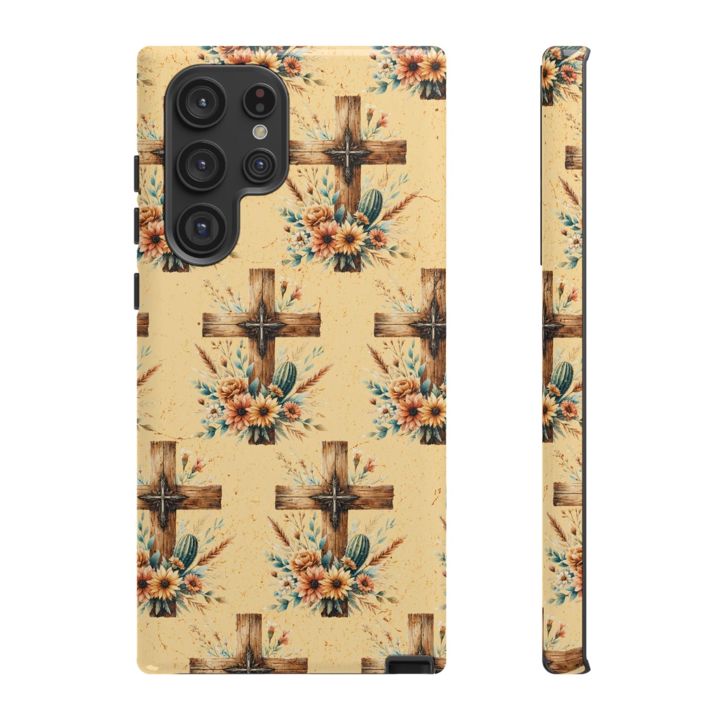 Floral Crosses Tough Case