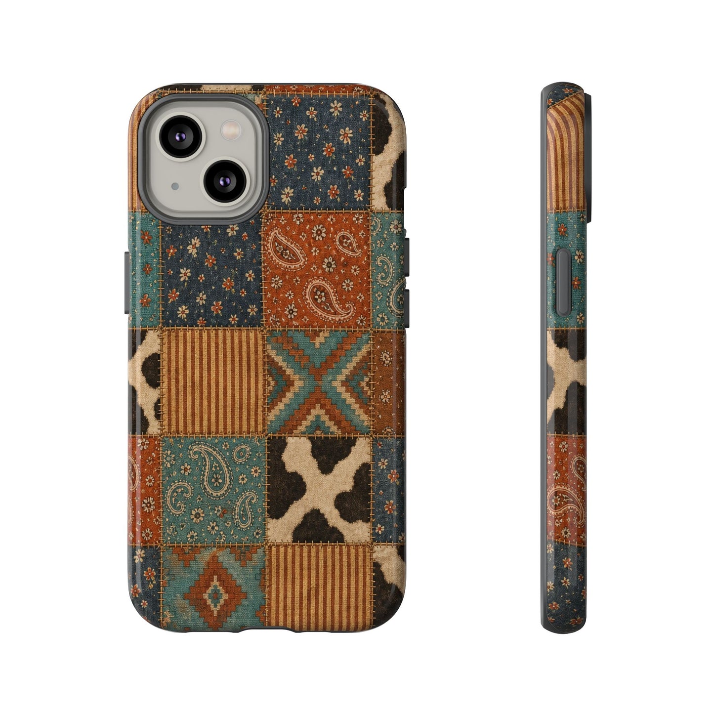 Turquoise Patchwork Tough Case