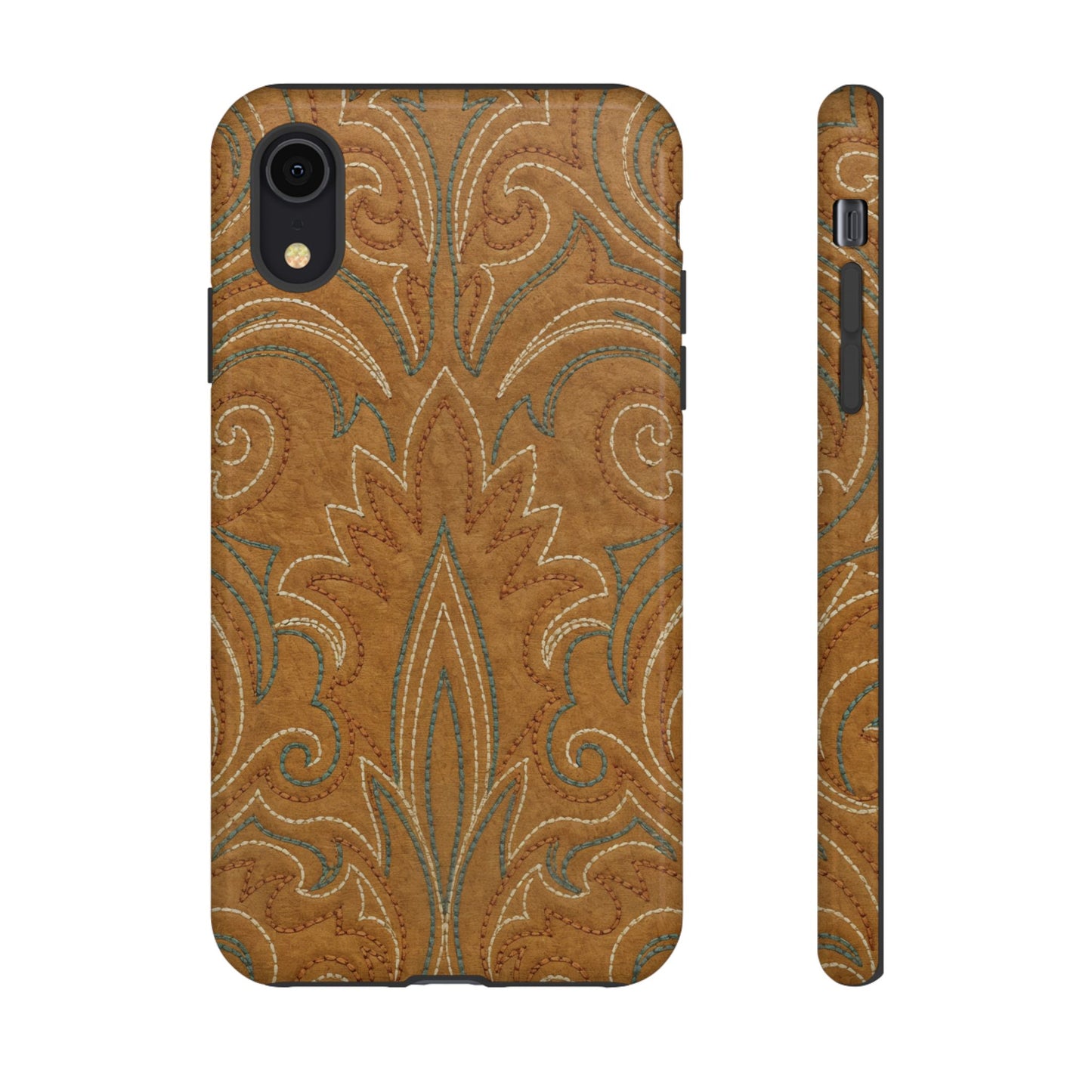 Boot Stitch Tan Tough Case