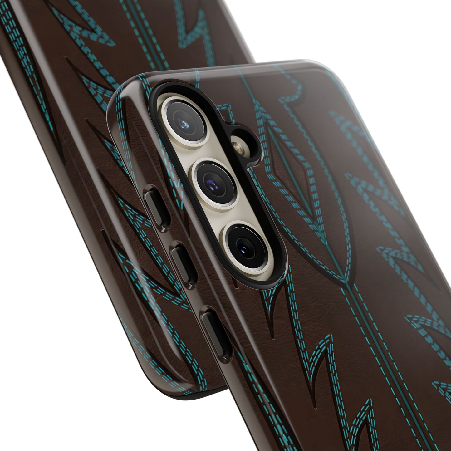 Boot Closeup Brown Turquoise Tough Case