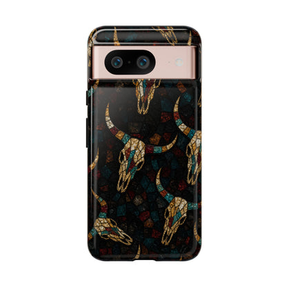 Stained Bull Skull Tough Case