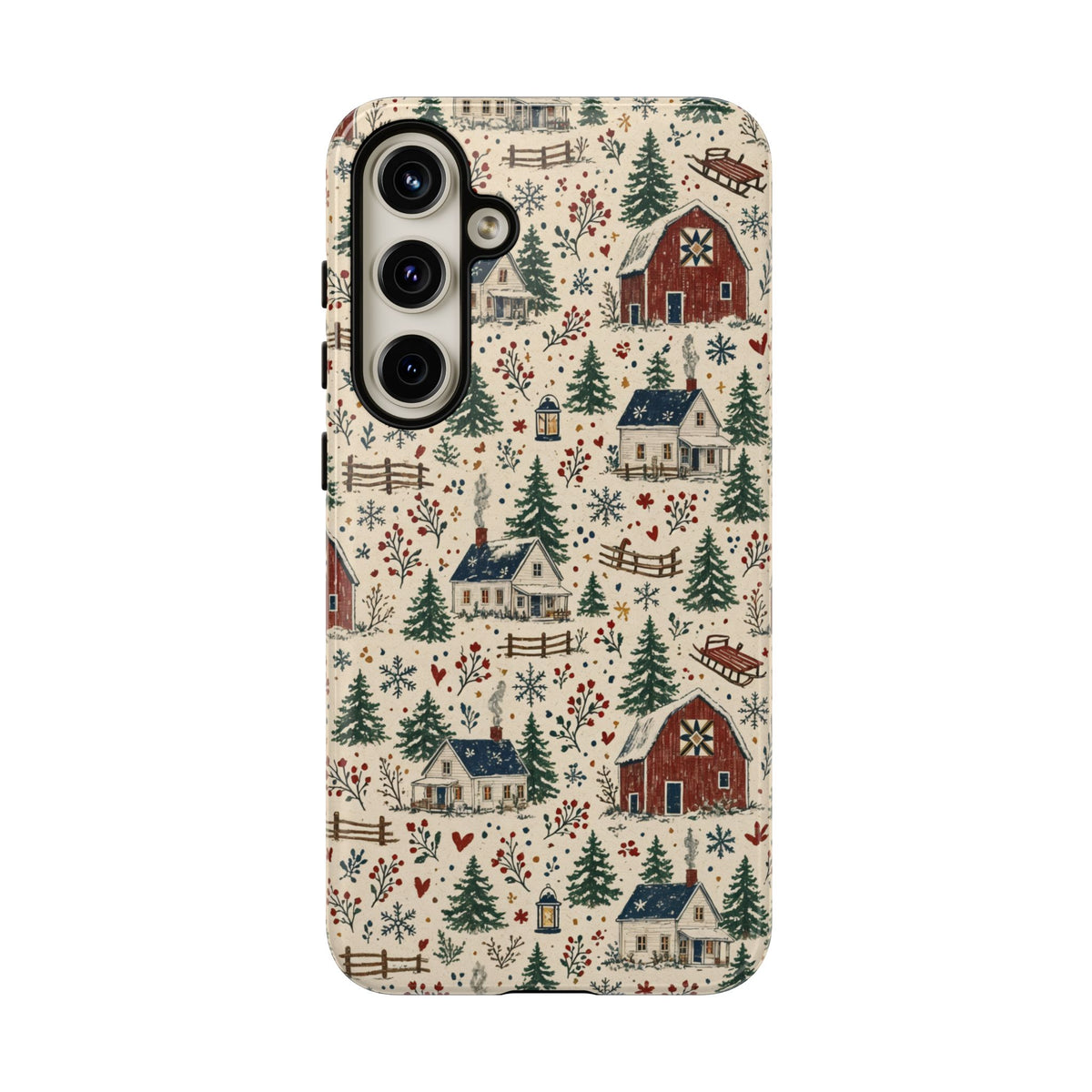 Snowy Farmstead Tough Case