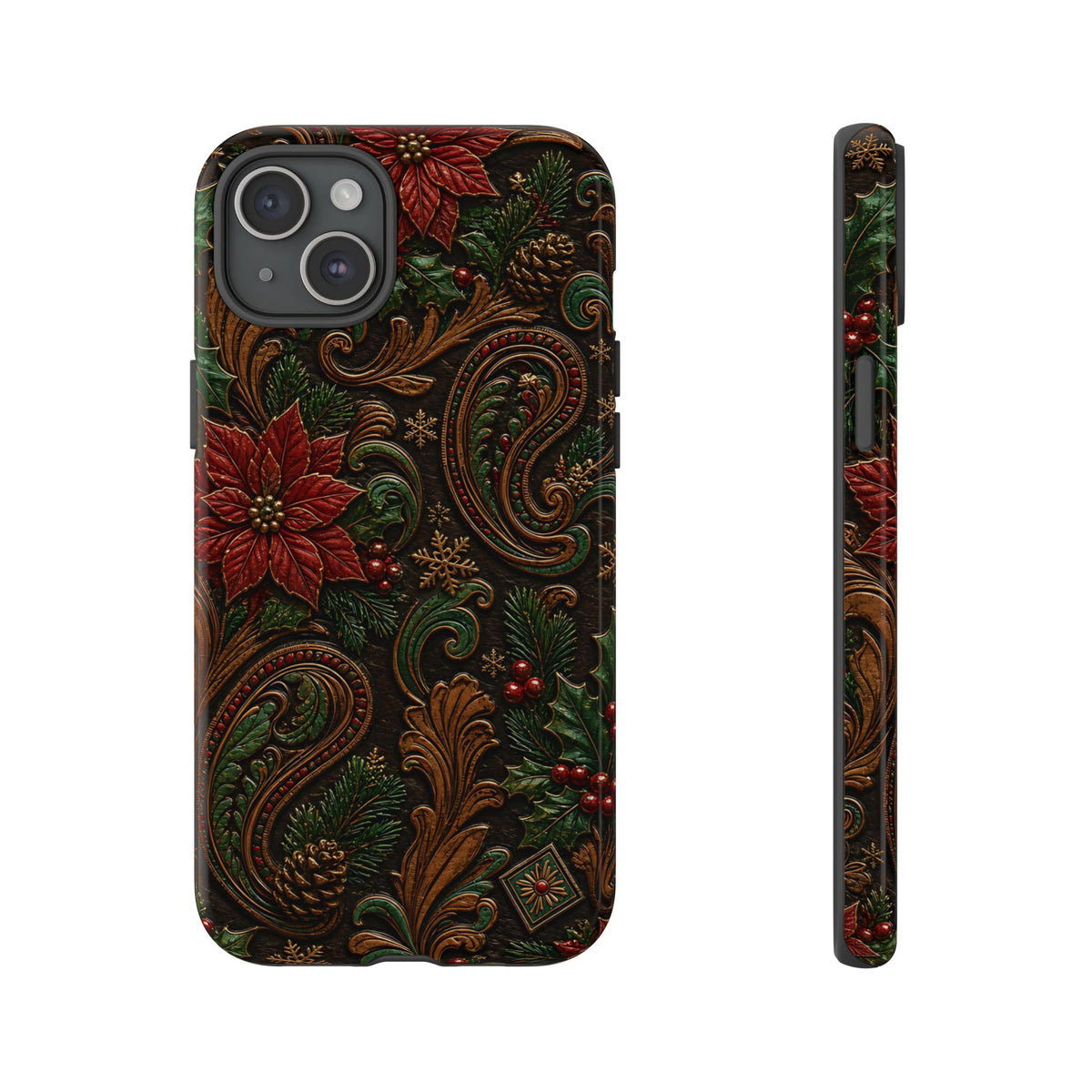 Carved Christmas Paisley Tough Case