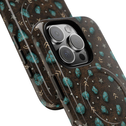 Turquoise Nuggets Magnetic Case