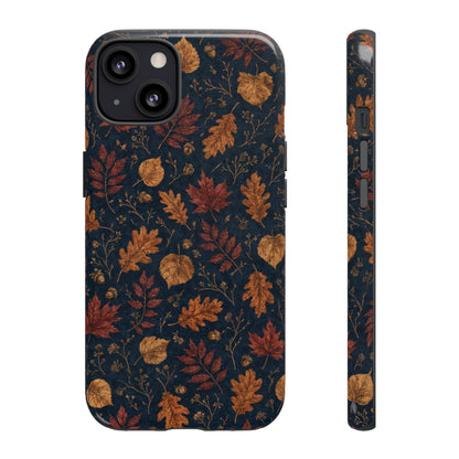 Navy Oak Leaf Tough Case
