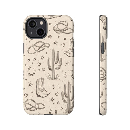 Cowgirl Doodles Tough Case