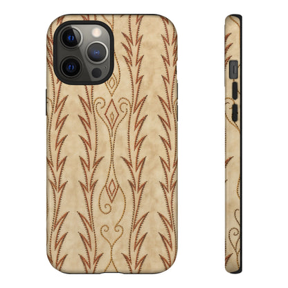 Boot Stitch Cream Tough Case