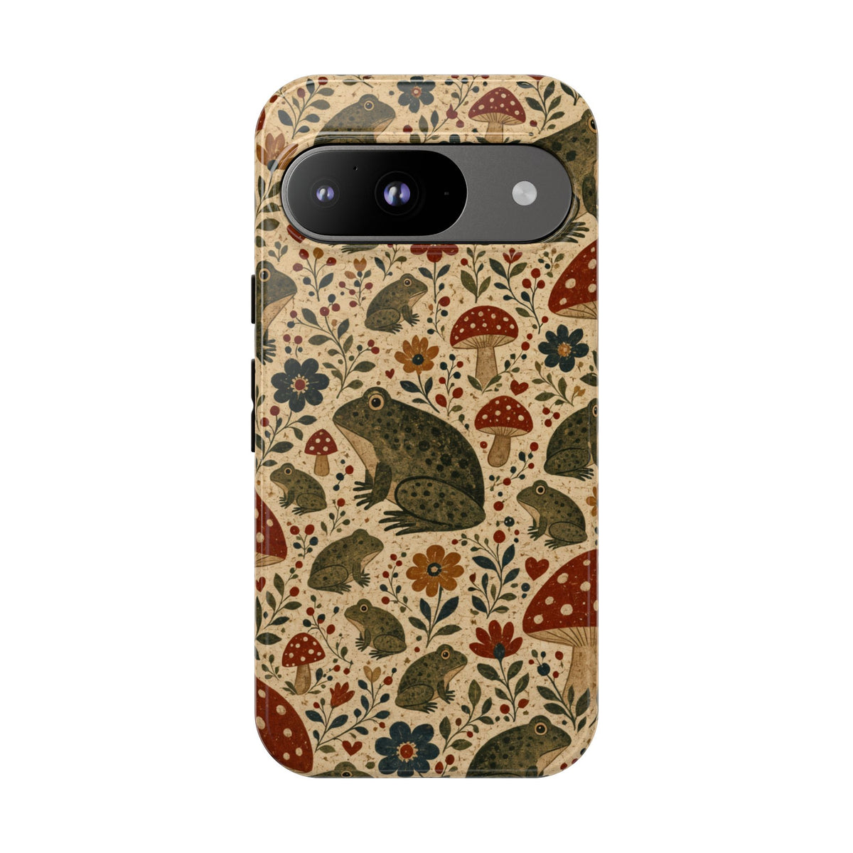 Folk Frog Toadstool Tough Case