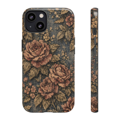 Denim Blooms Tough Case