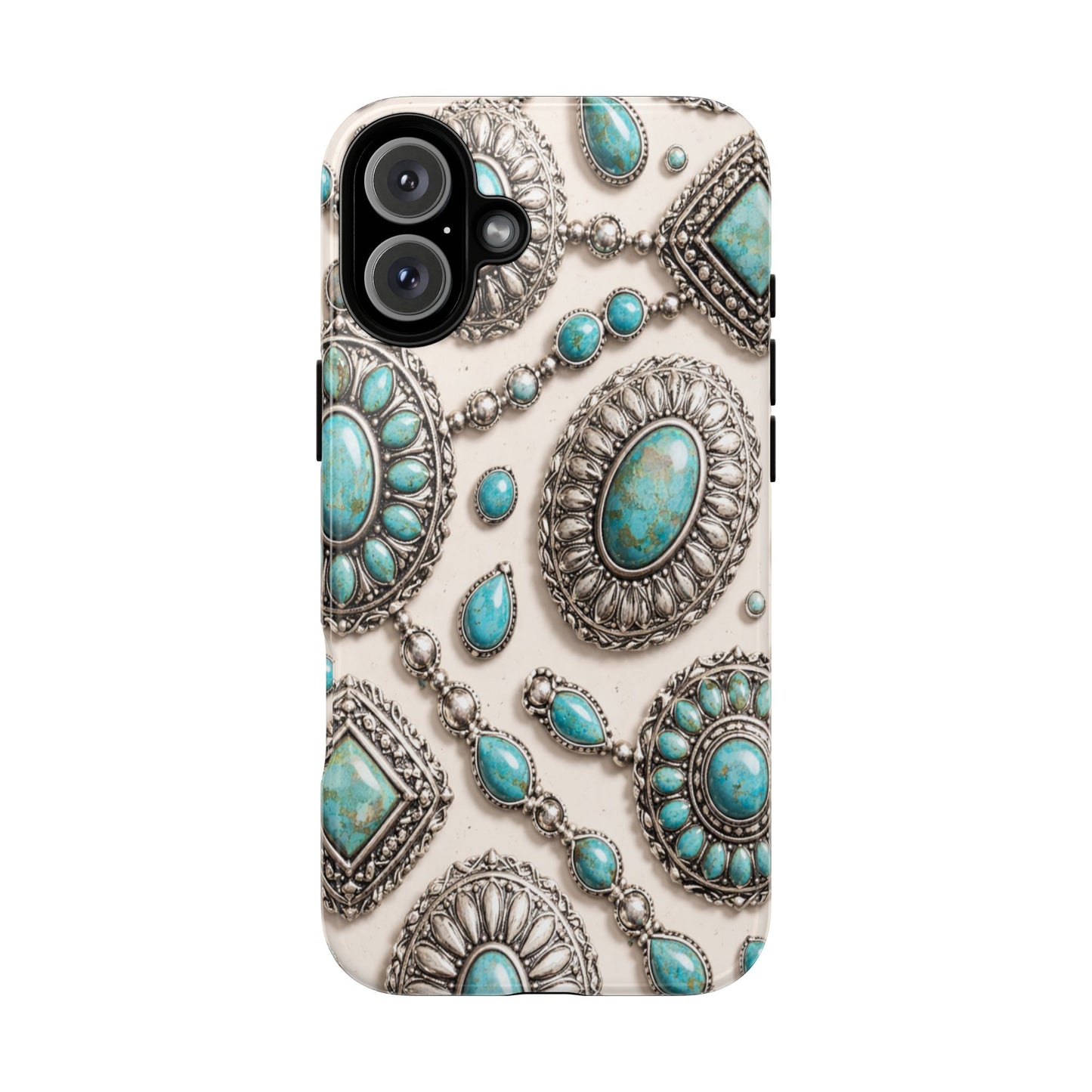 Turquoise Silver Concho Tough Case