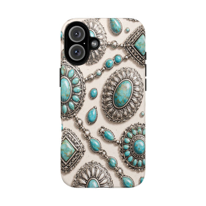 Turquoise Silver Concho Tough Case
