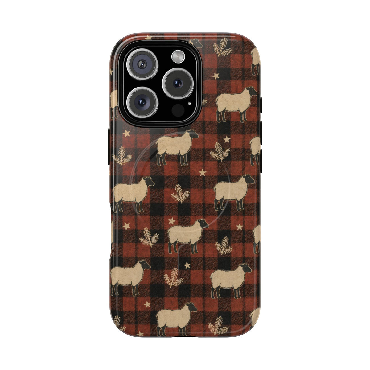 Plaid Sheep Magnetic Case