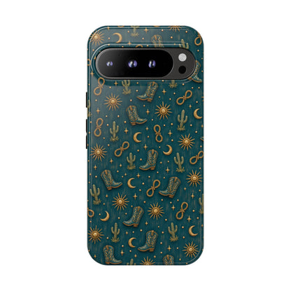 Teal Western Charms Tough Case